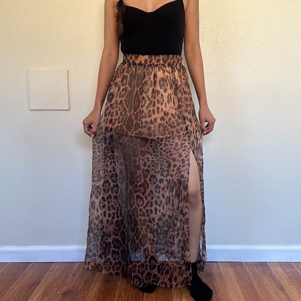 LEOPARD SKIRT - Picture 4 of 13